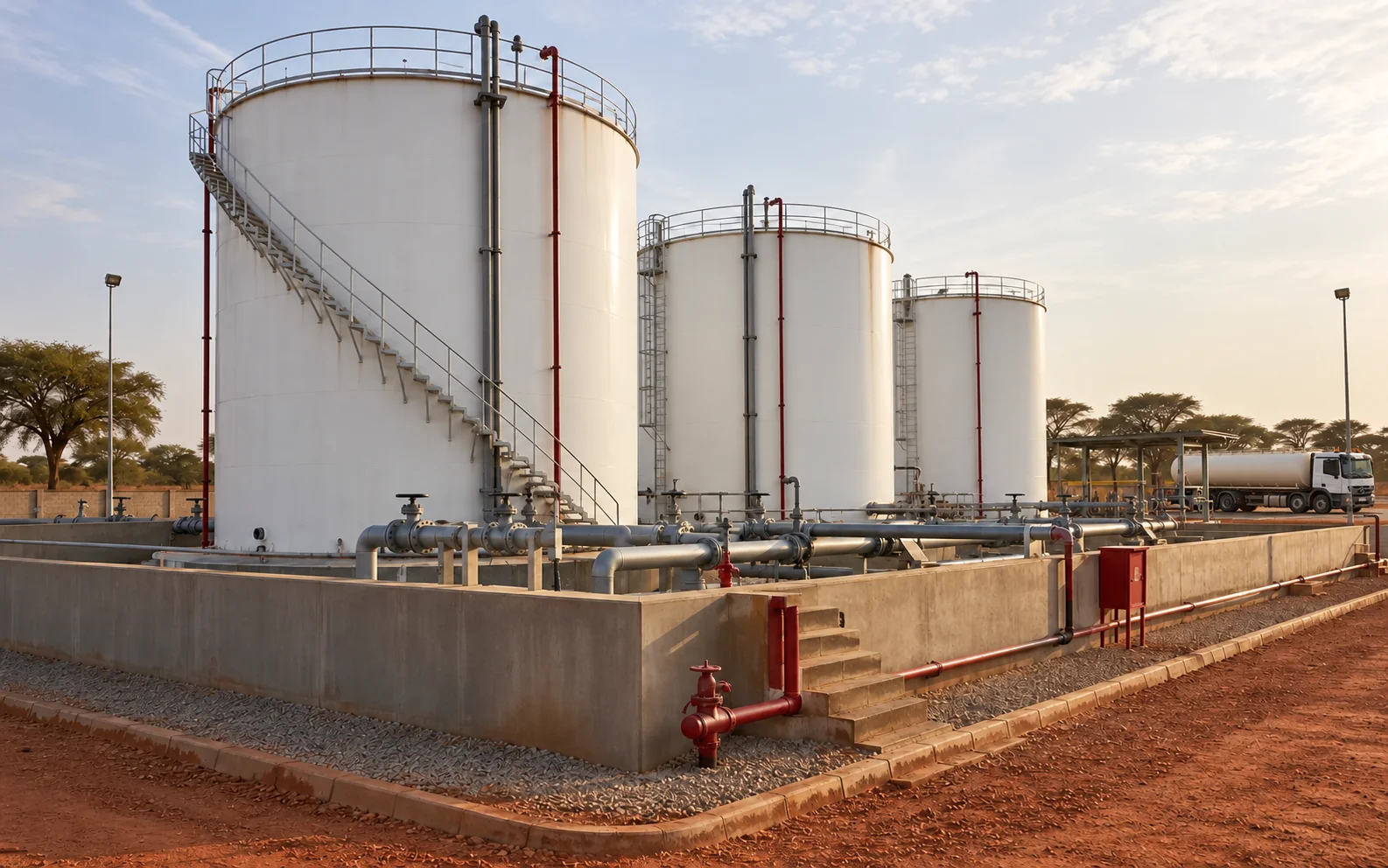 Cuves de carburant et installations de stockage avec rétention